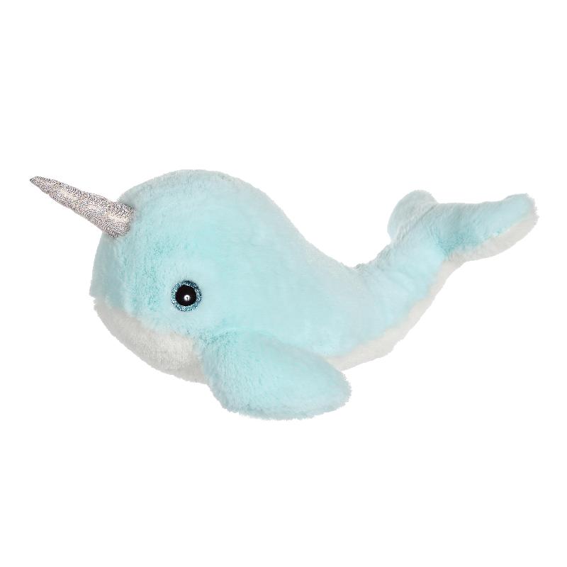  les amis mer peluche narval bleu 30 cm 